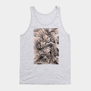 Monstera Gradient Pastel Tank Top